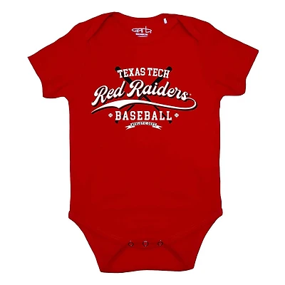 Newborn Infant Garb Texas Tech Raiders Otis Baseball Bodysuit
