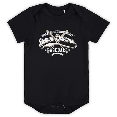 Newborn  Infant Garb Wake Forest Demon Deacons Otis Baseball Bodysuit