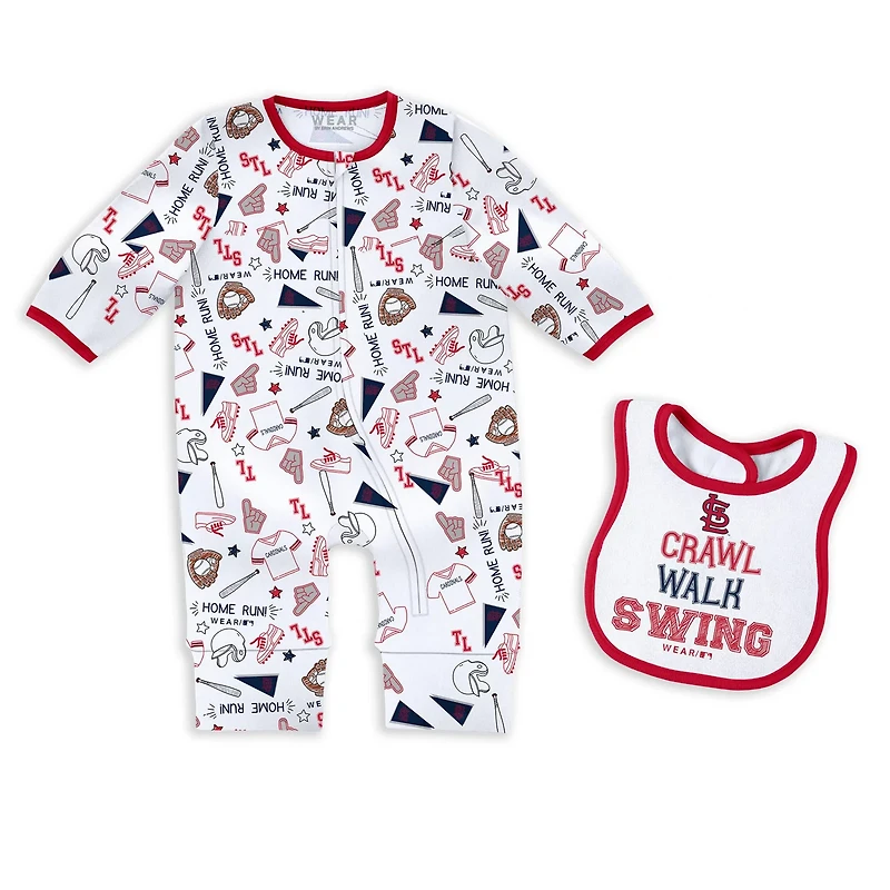 Newborn  Infant WEAR by Erin Andrews St Louis Cardinals Sleep Play Set