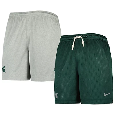 Nike /Gray Michigan State Spartans Reversible Performance Shorts