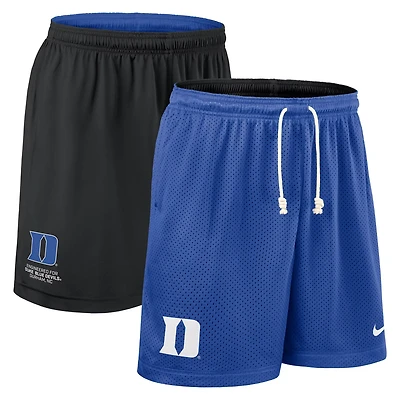 Nike Black Duke Blue Devils 2025 Sideline Reversible Performance Shorts