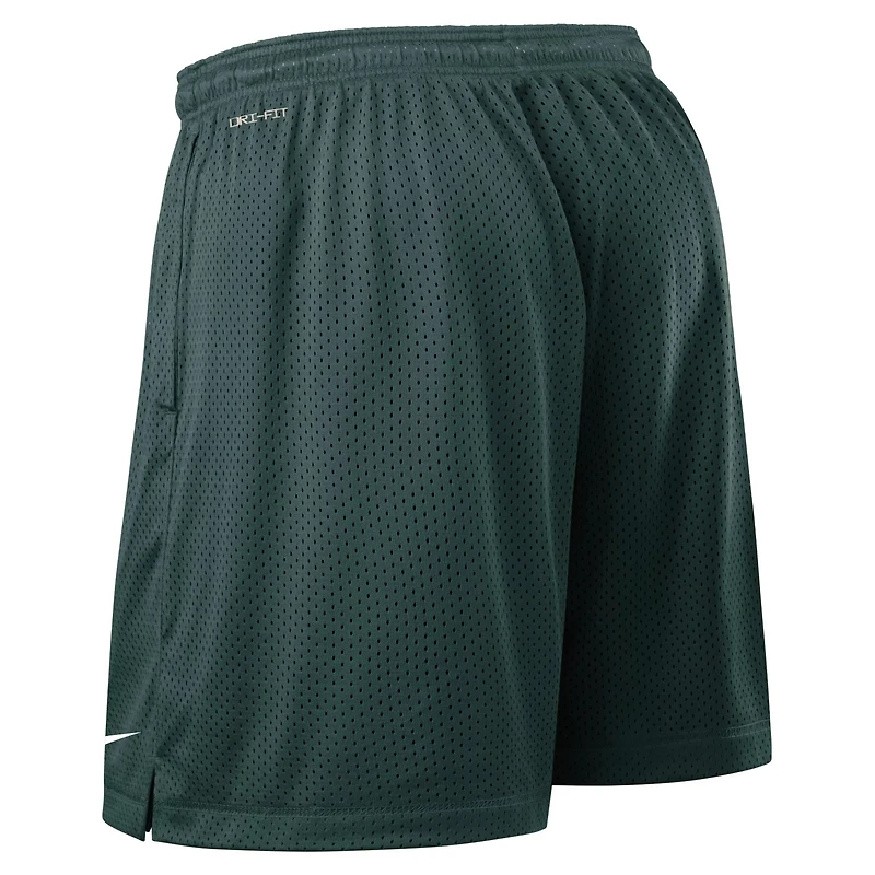Nike Charcoal Michigan State Spartans 2025 Sideline Reversible Dri-FIT Shorts