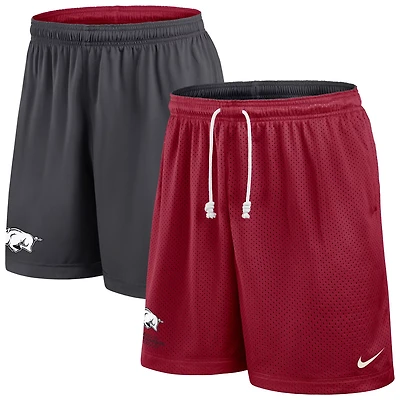 Nike Gray Arkansas Razorbacks 2025 Sideline Reversible Performance Shorts