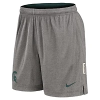 Nike Heather Gray Michigan State Spartans Player Reversible Shorts