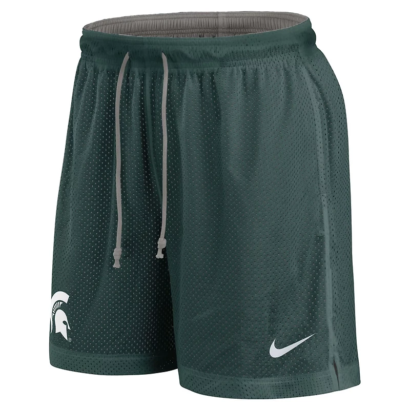 Nike Heather Gray Michigan State Spartans Player Reversible Shorts