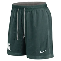 Nike Heather Gray Michigan State Spartans Player Reversible Shorts
