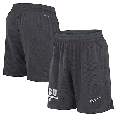 Nike Michigan State Spartans 2024 Sideline Performance Mesh Shorts