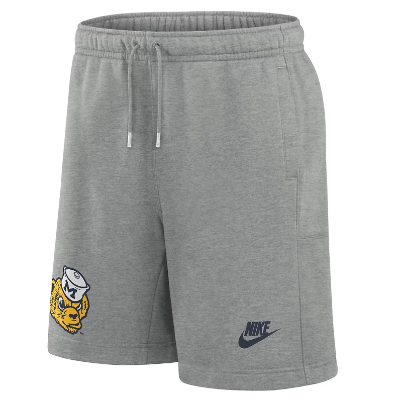 Nike Michigan Wolverines Legacy Essential Fleece Shorts