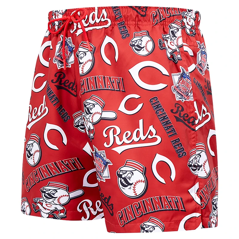 Pro Standard Cincinnati Reds Toss Logo Woven Shorts