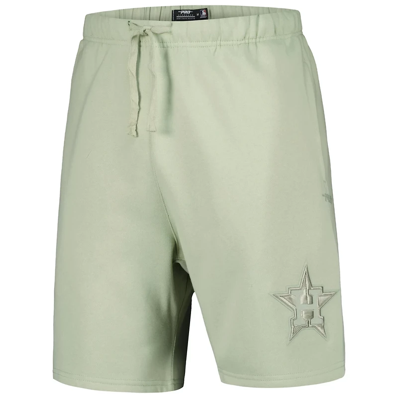 Pro Standard Light Houston Astros Neutral Fleece Shorts