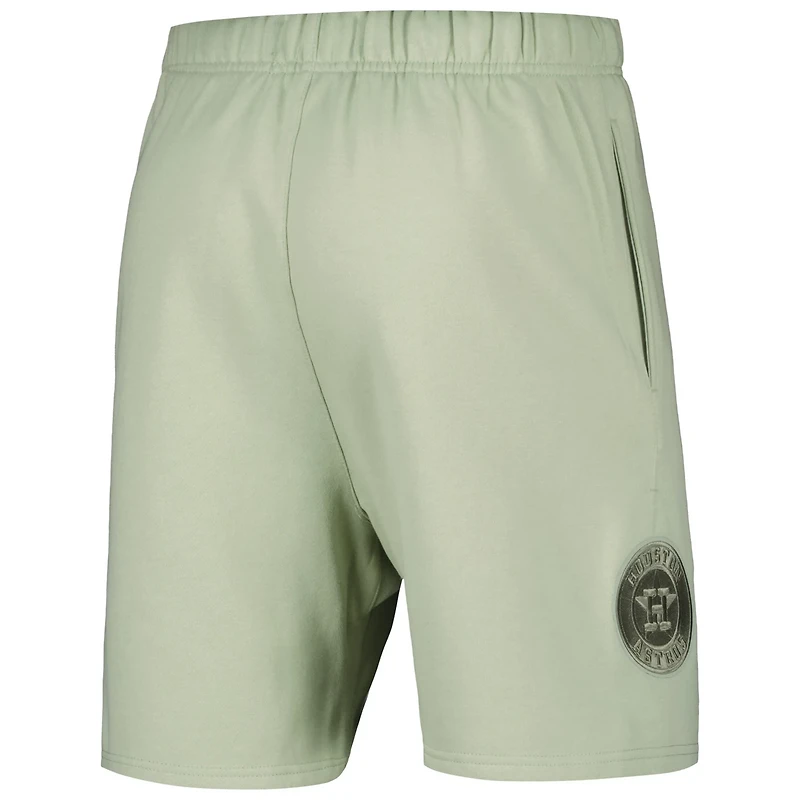 Pro Standard Light Houston Astros Neutral Fleece Shorts