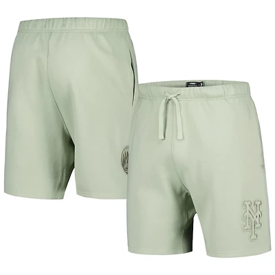 Pro Standard Light New York Mets Neutral Fleece Shorts