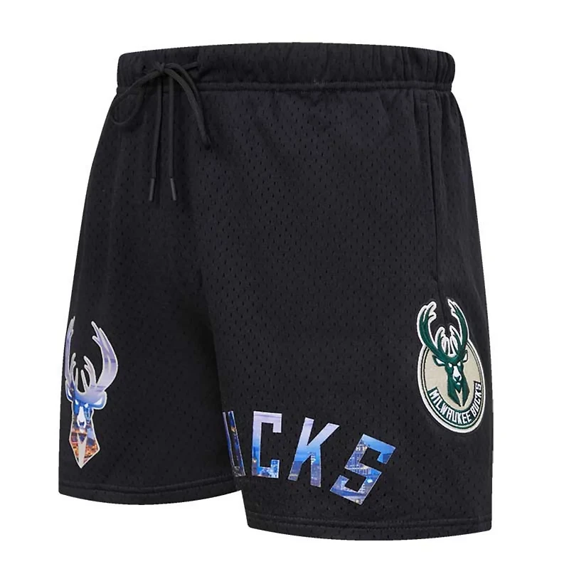 Pro Standard Milwaukee Bucks City Scape Mesh Shorts