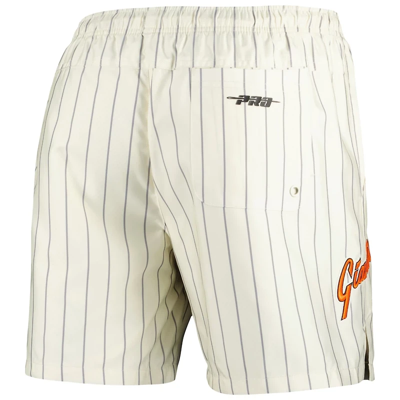 Pro Standard San Francisco Giants Pinstripe Retro Classic Woven Shorts