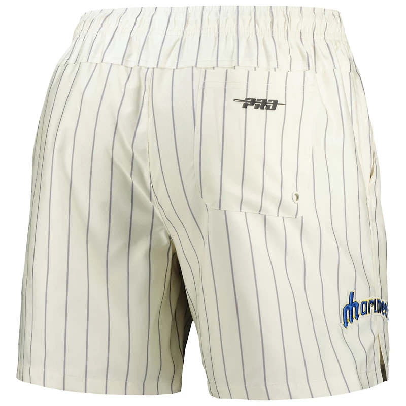 Pro Standard Seattle Mariners Pinstripe Retro Classic Woven Shorts