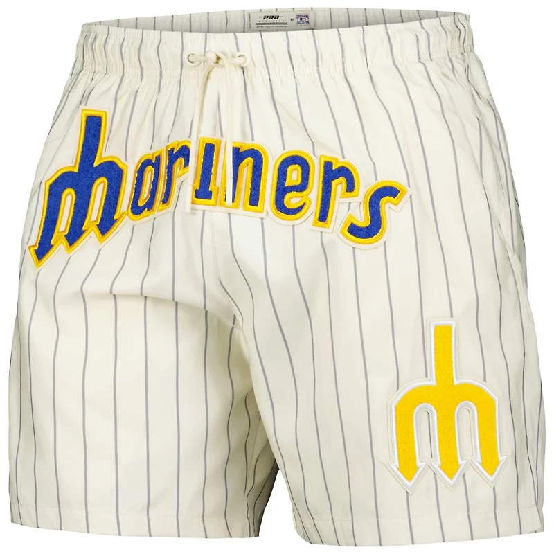 Pro Standard Seattle Mariners Pinstripe Retro Classic Woven Shorts