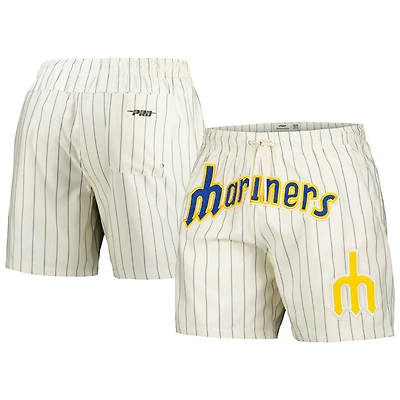 Pro Standard Seattle Mariners Pinstripe Retro Classic Woven Shorts