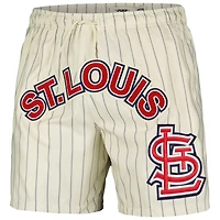 Pro Standard St Louis Cardinals Pinstripe Retro Classic Woven Shorts
