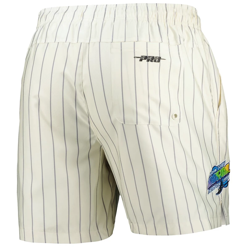 Pro Standard Tampa Bay Rays Pinstripe Retro Classic Woven Shorts