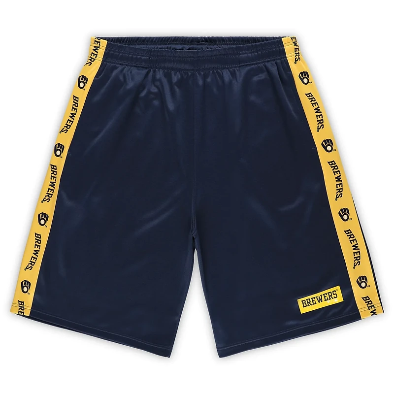 Profile Milwaukee Brewers Big Tall Fleece Shorts