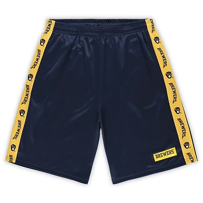 Profile Milwaukee Brewers Big Tall Fleece Shorts