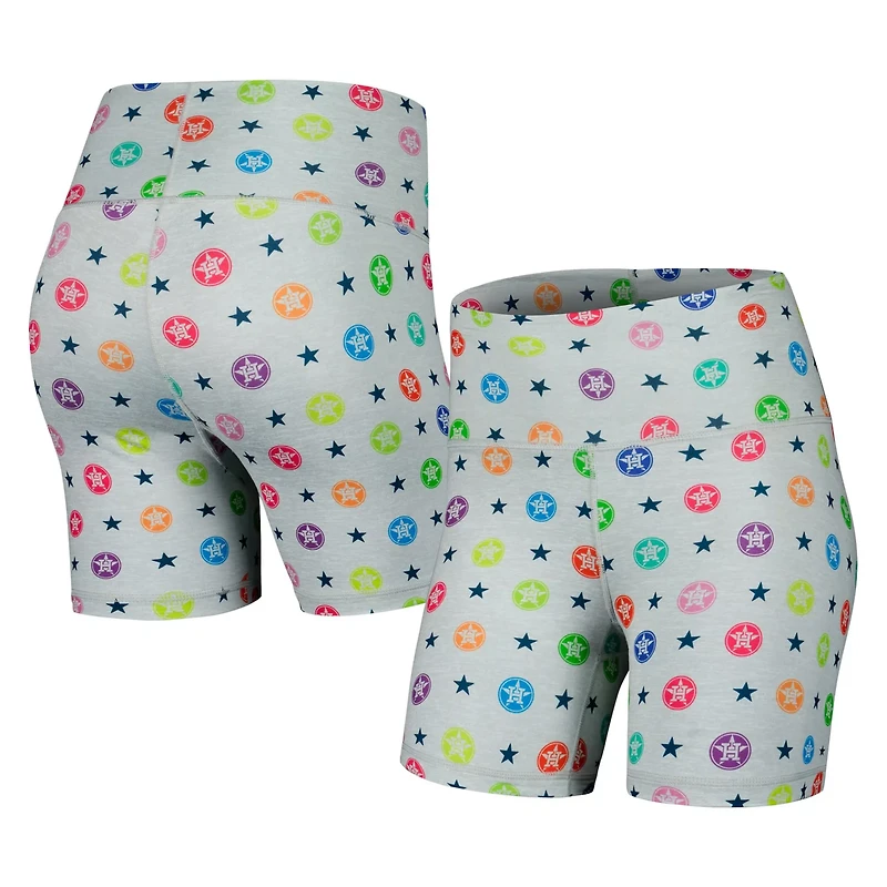 Terez Houston Astros TLC Rainbow Shorts