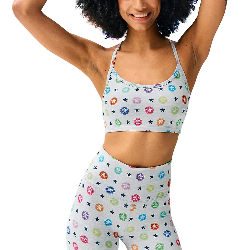 Terez Houston Astros TLC Rainbow Shorts