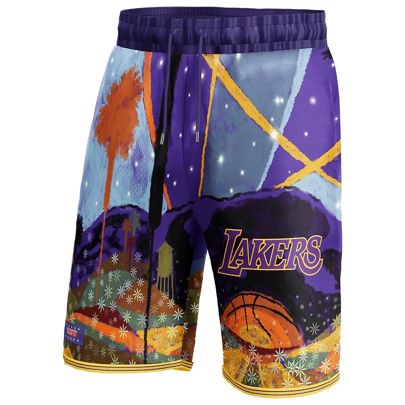 Unisex NBA KidSuper Studios by Fanatics Los Angeles Lakers Hometown Shorts