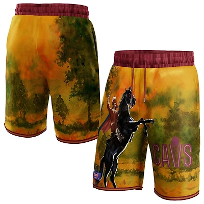 Unisex NBA  KidSuper Studios by Fanatics Wine Cleveland Cavaliers Hometown Shorts