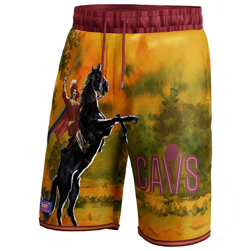 Unisex NBA  KidSuper Studios by Fanatics Wine Cleveland Cavaliers Hometown Shorts