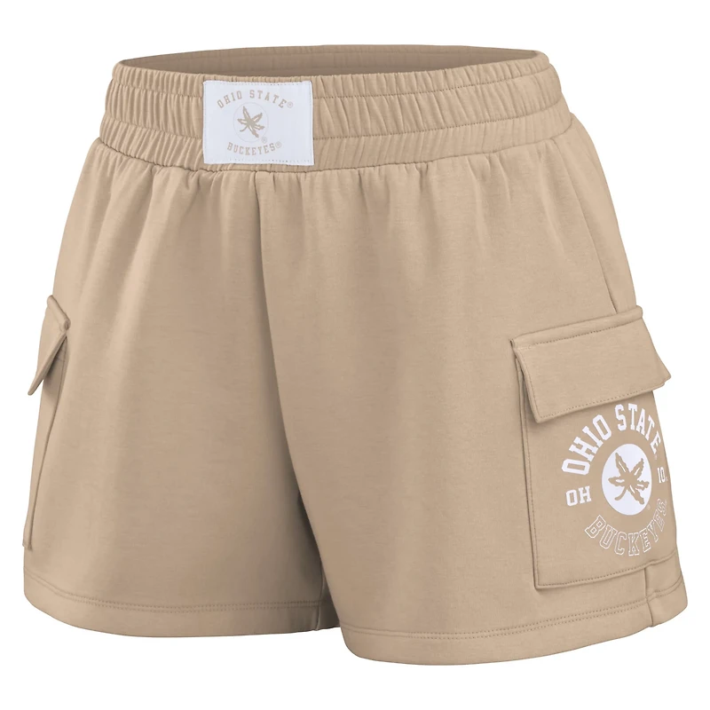 WEAR by Erin Andrews Ohio State Buckeyes Neutral Shorts