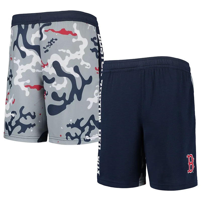 Youth Boston Red Sox Camo Newsies Active Shorts
