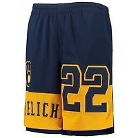Youth Christian Yelich Milwaukee Brewers Pandemonium Name  Number Shorts