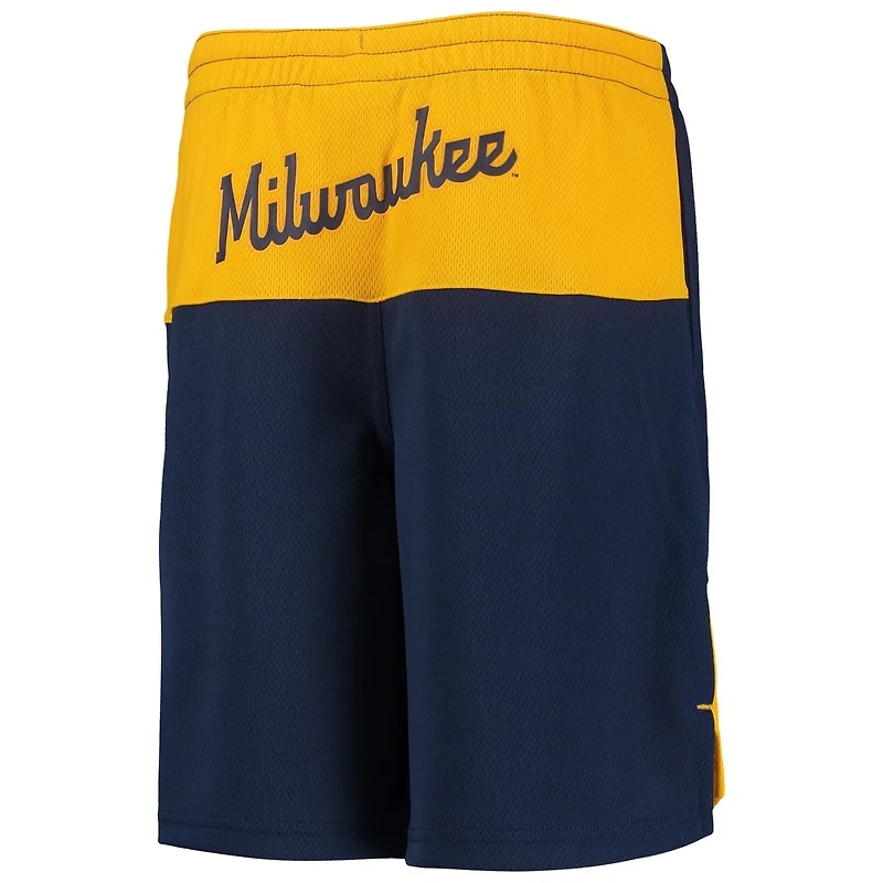 Youth Christian Yelich Milwaukee Brewers Pandemonium Name Number Shorts
