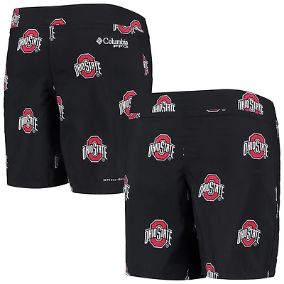 Youth Columbia Ohio State Buckeyes Backcast Printed Omni-Shade Shorts