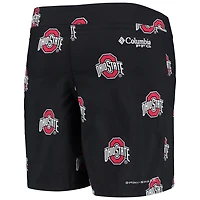 Youth Columbia Ohio State Buckeyes Backcast Printed Omni-Shade Shorts