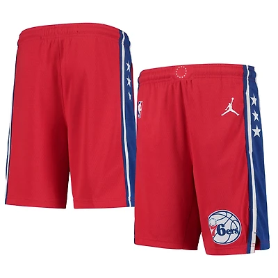 Youth Jordan Brand Philadelphia 76ers 2019/20 Swingman Performance Shorts - Statement Edition