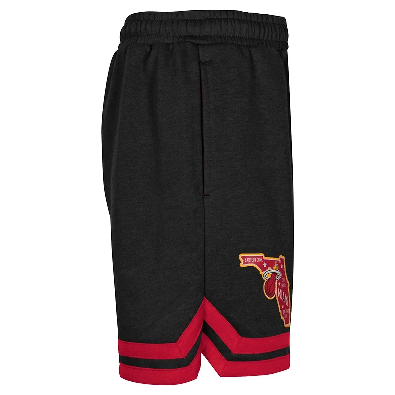 Youth Miami Heat Teardrop Fleece Shorts