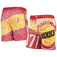 Youth Mitchell  Ness Houston Rockets Hardwood Classics Jumbotron Shorts