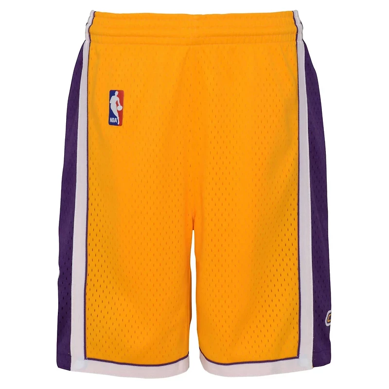 Youth Mitchell Ness Los Angeles Lakers Hardwood Classics Swingman Shorts