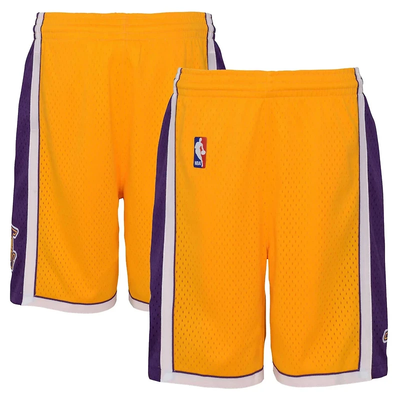 Youth Mitchell Ness Los Angeles Lakers Hardwood Classics Swingman Shorts