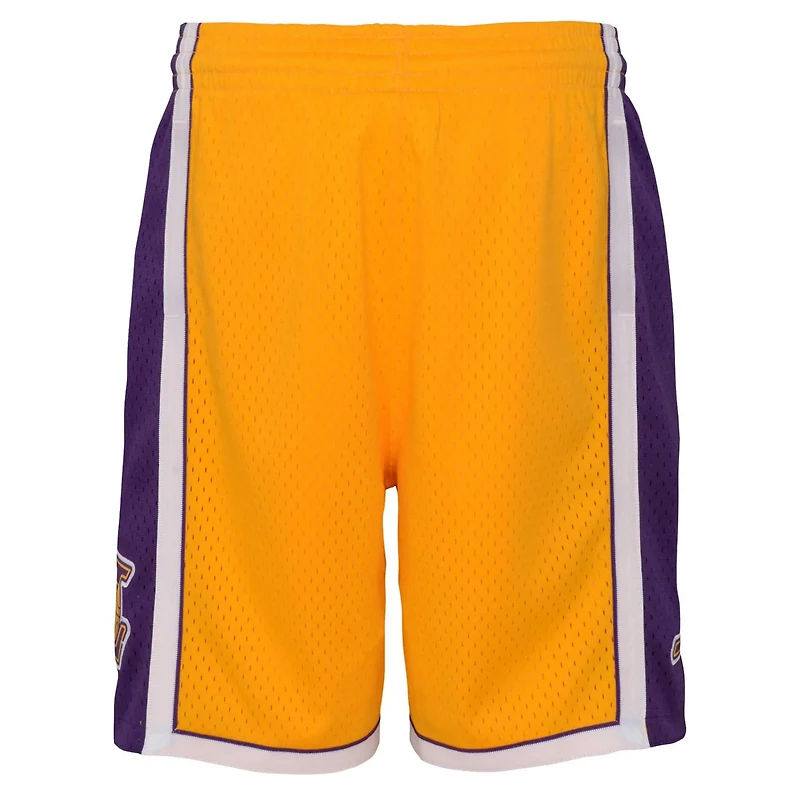 Youth Mitchell Ness Los Angeles Lakers Hardwood Classics Swingman Shorts