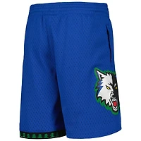 Youth Mitchell  Ness Minnesota Timberwolves Hardwood Classics Swingman Shorts