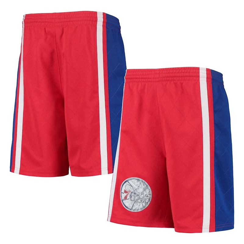 Youth Mitchell  Ness Philadelphia 76ers 1996 Hardwood Classics 75th Anniversary Swingman Shorts