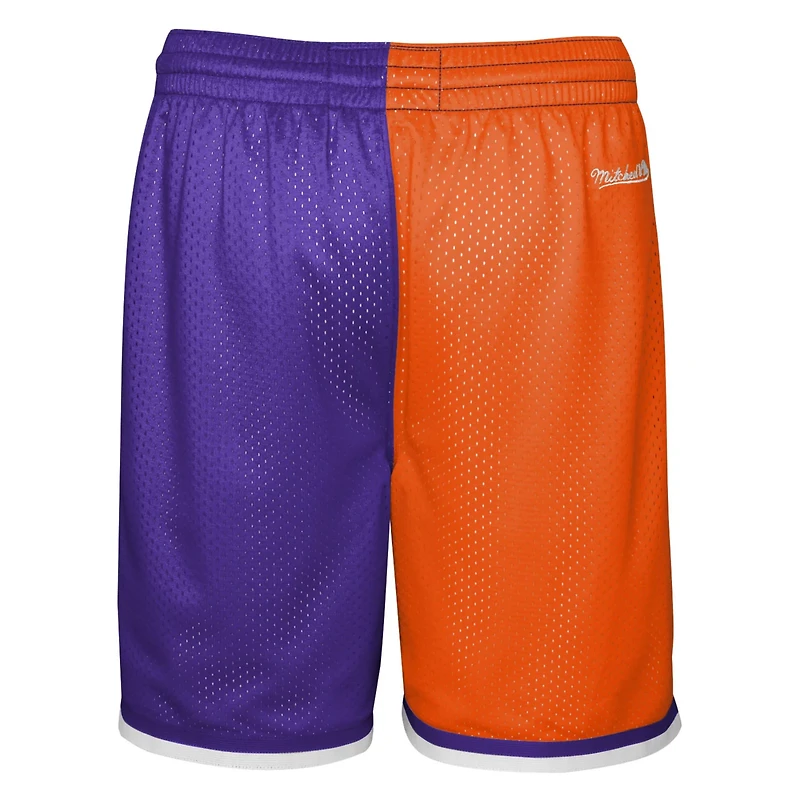Youth Mitchell Ness Purple Phoenix Suns Hardwood Classics Big Face 50 Shorts