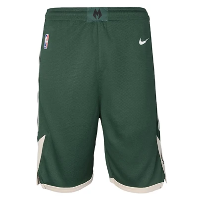 Youth Nike Hunter Milwaukee Bucks Icon Edition Mesh Performance Swingman Shorts