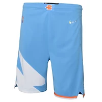 Youth Nike Light LA Clippers 2021/22 City Edition Courtside Swingman Shorts