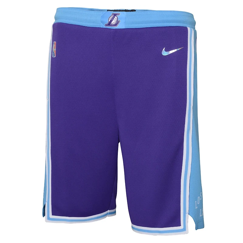 Youth Nike Los Angeles Lakers 2021/22 City Edition Courtside Swingman Shorts