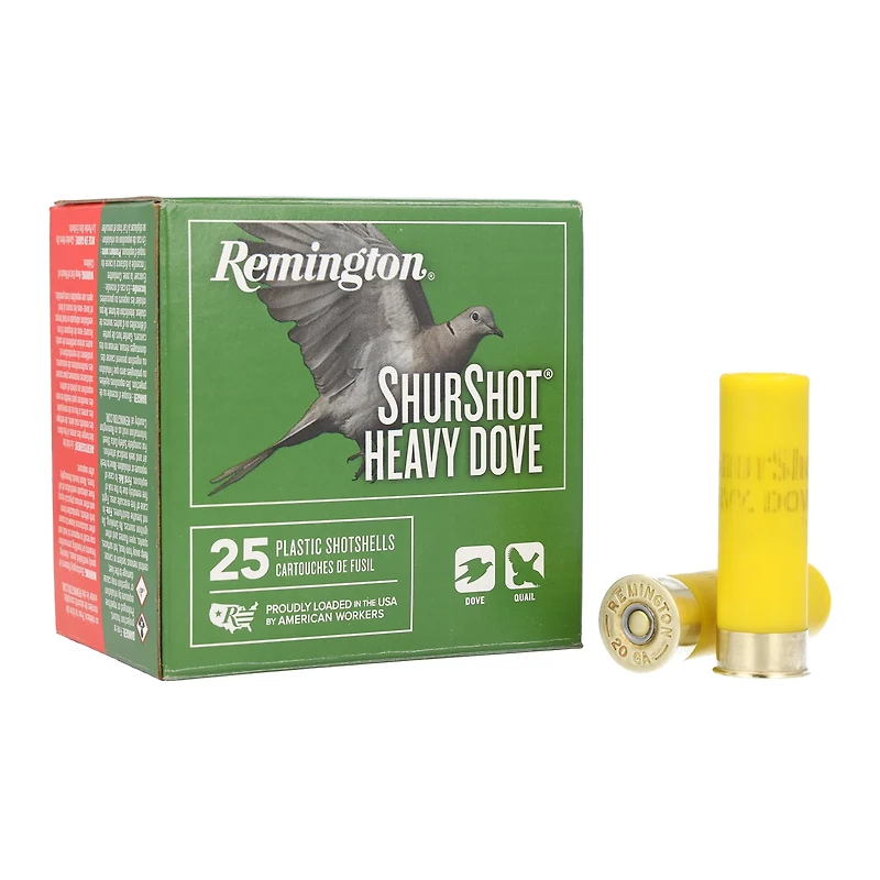 Remington ShurShot Heavy Dove 20 Gauge 6 Shot Shotshells - 25 Rounds