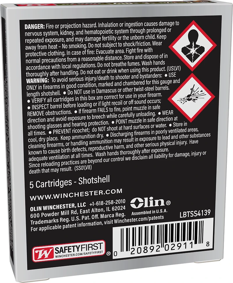 Winchester Long Beard TSS .410 Bore Shotshells - 5 Rounds